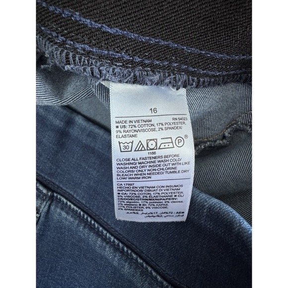 Old Navy Skinny pull on Jeggings Size 16 Stretchy Jeans Blue EUC - Picture 5 of 9